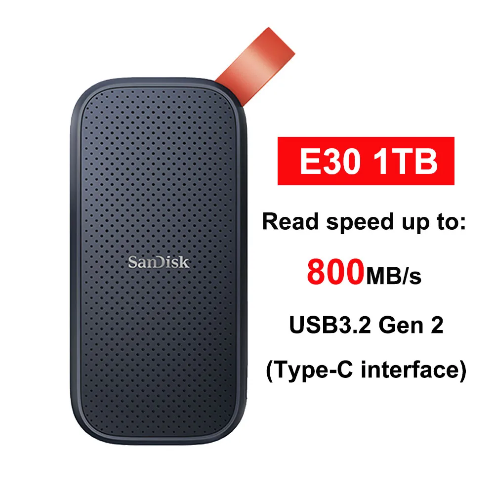 SanDisk SSD E30 E61 E81 Extreme PRO 4TB 2TB 1TB USB 3.2 Gen 2 Type