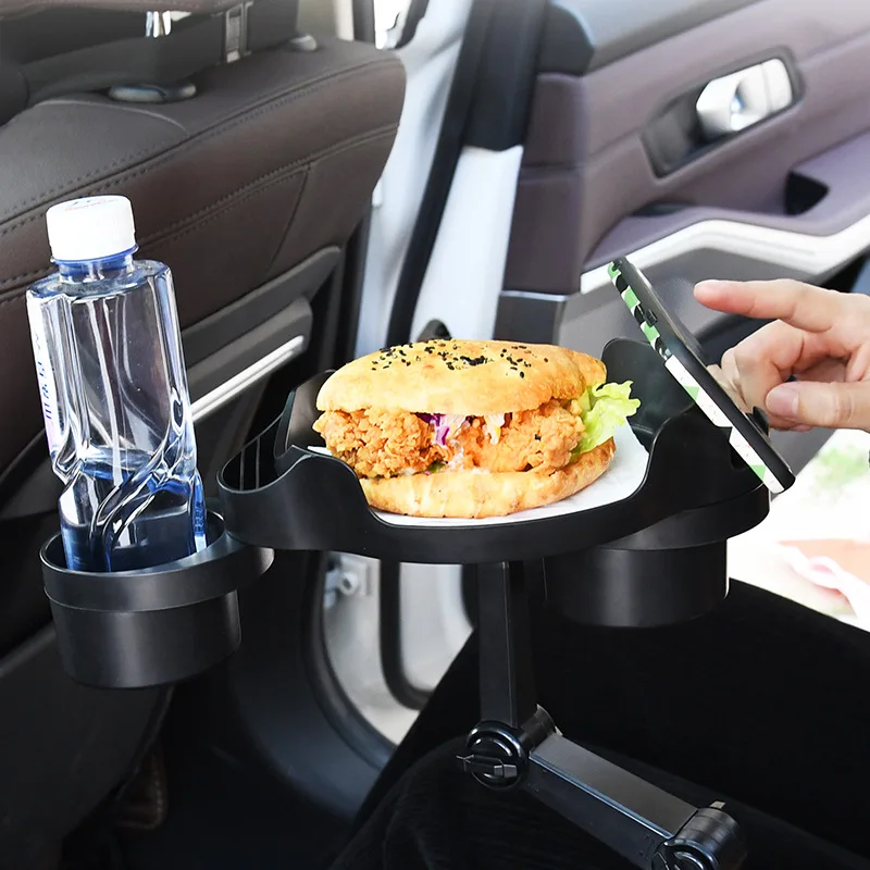 Car Dinner Plate, Coffee Table, Food Shelf, Water Cup Position, Small Tray, Car Travel, Car Mobile Phone Holder