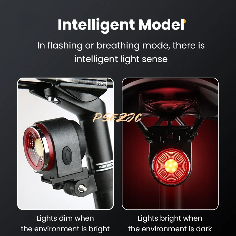A8 Remote Anti-theft Alarm Intelligent Brake Taillights Bicycle Warning Horn Lights
