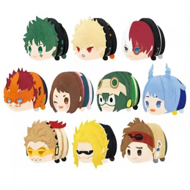 8cm Mochi Mascot Plush Doll Anime Boku no My Hero Academia Cartoon Pendant Cotton Cute Bag Pendants Toys