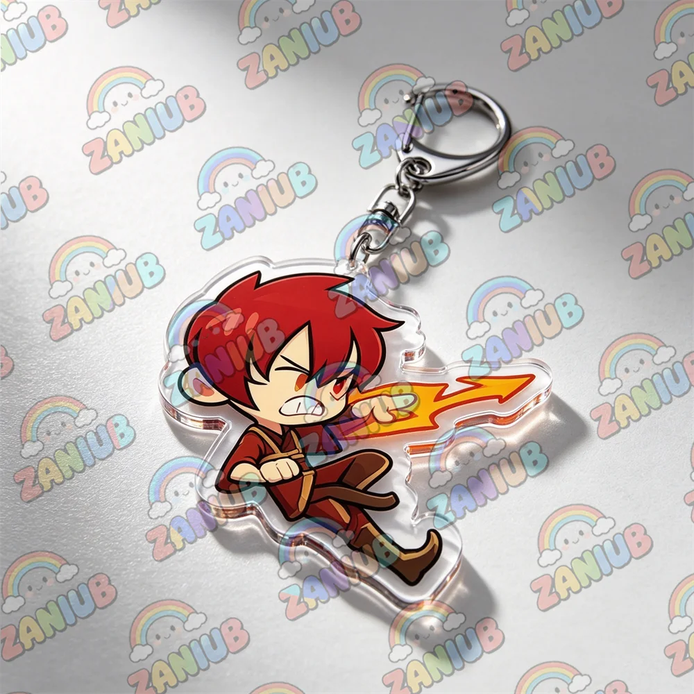 Fantasy Cartoon Anime Avatar Keychains Bag Charms Animation Keyings Jewelry Aang Atla Zuko Sokka Katara Fans Friends Gifts
