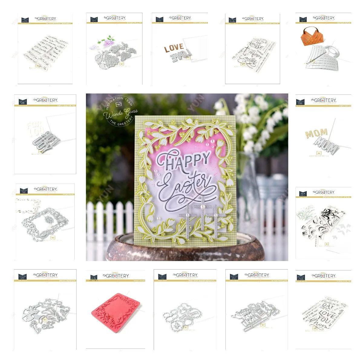 

New Lavinia To Mom With Love Spring Snowdrops Seagrass Basket Metal Cutting Dies Stamps Scrapbook Stencils Hot Foil Elegance