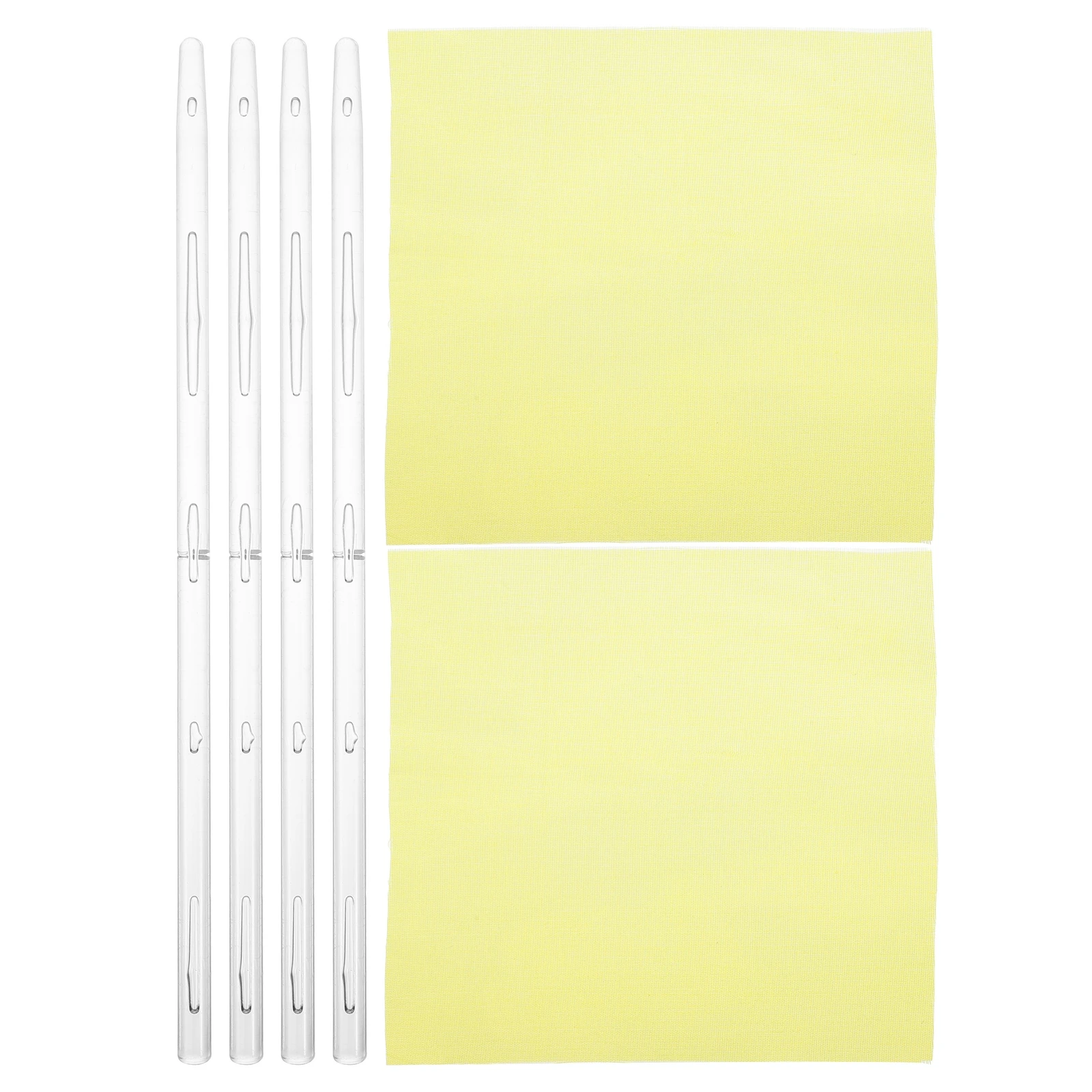 

Physical Experiment Equipment 2 Sets Rod Electrostatic Friction Silk Cloth Teaching Supply Physics School