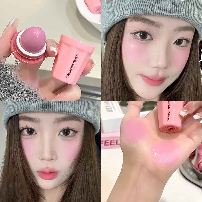 

Long Term Matte Velvet Powder Blusher Ball Lasting Makeup Not Easy Smudged Rouge Shadows Moisturizing Blush Korean Cosmetics