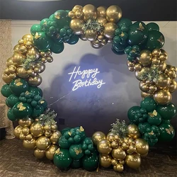 Forest Green Balloons Dark Green Gold Balloon Garland Arch Kit Jungle Theme Birthday Party Decor Baby Shower Wedding Decoration