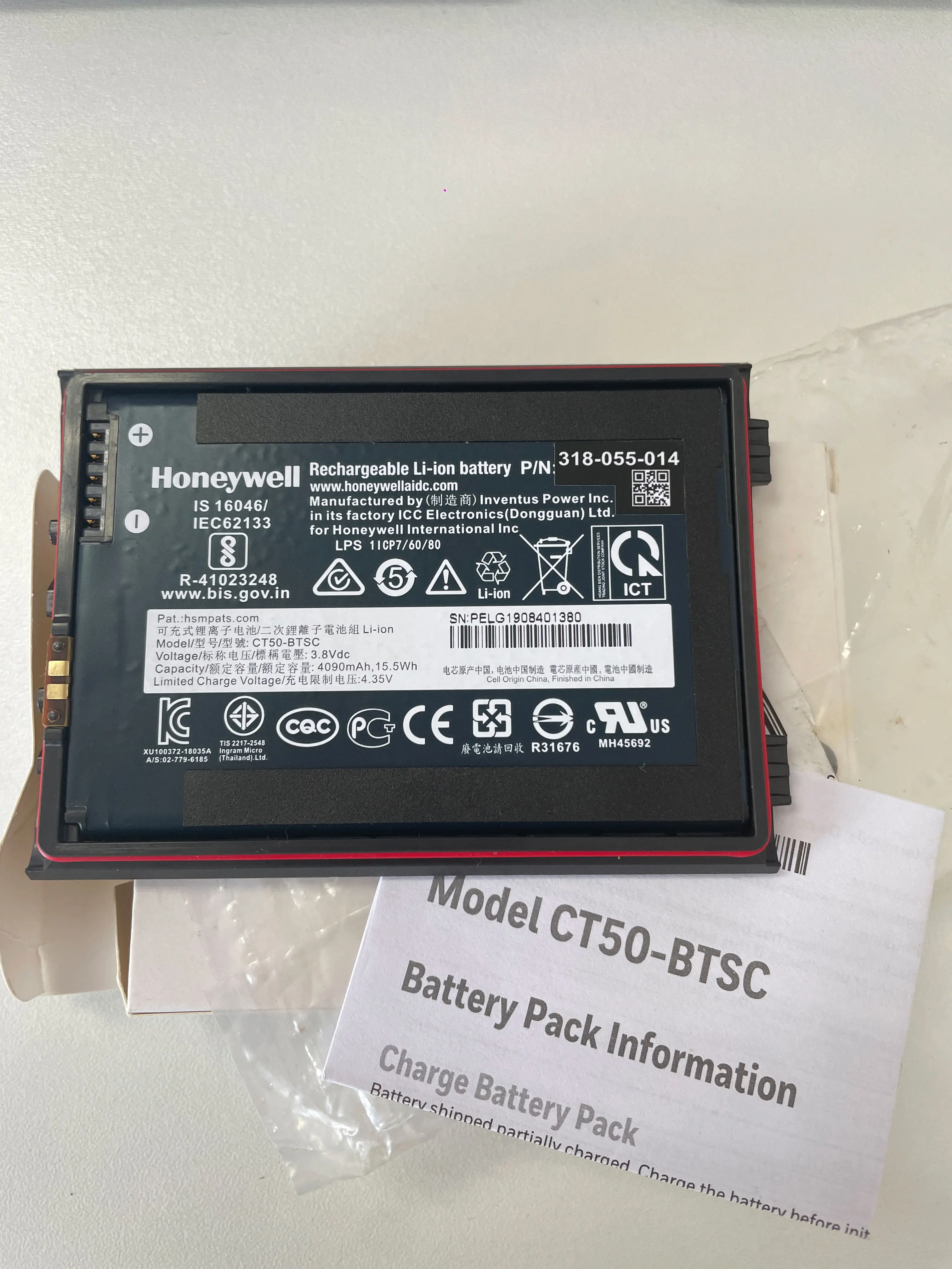 New Original for Honeywell DOLPHIN CT40 CT40-L0N  CT40XP CT45 CT45P CT45XP CT45-LIN-G  318-055-014 318-055-015 CT50-BTSC Battery