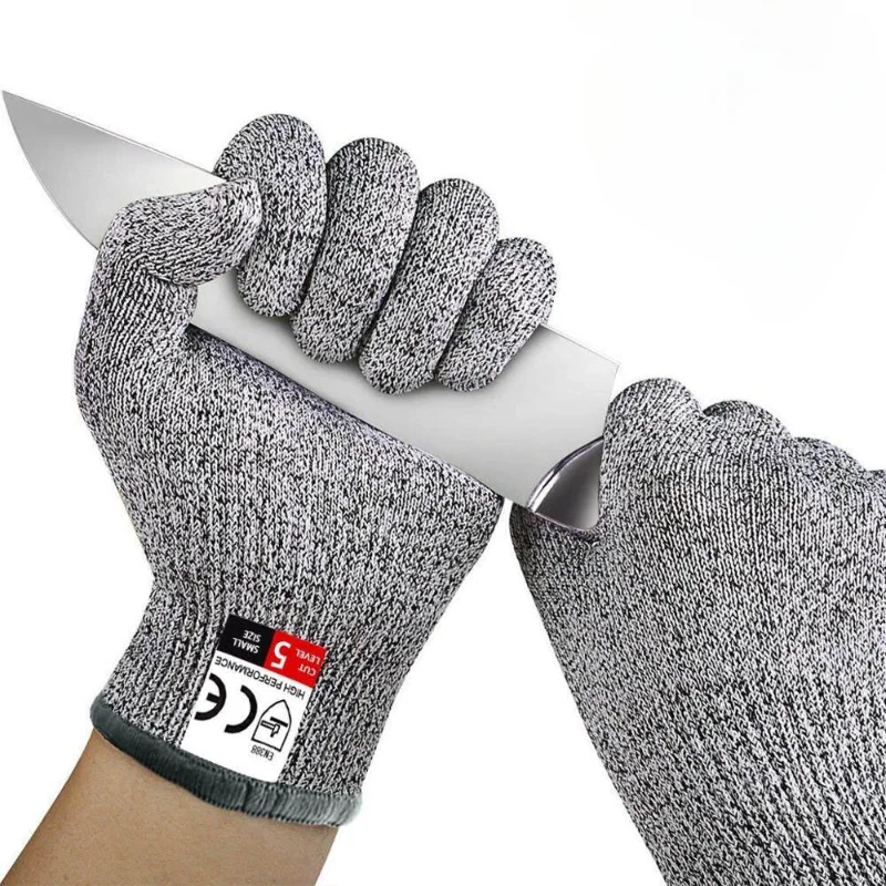 1Pair Level 5 Cut Resistant Gloves Proof Stab Resistant Kitchen Butcher Cuts Glove Oyster Shucking Fish Gardening Safety Gloves