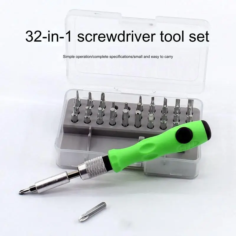 

New Tool Repair 32 In 1 Screwdriver Set Precision Mini Magnetic Screwdriver Bits Kit Phone Mobile IPad Camera Maintenance