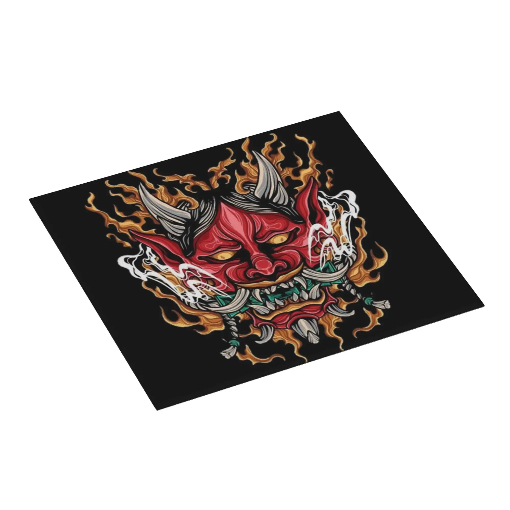Drying Mat For Kitchen Samurai Demon Oni Water Absorbent Waterproof Reusable  On Slip Kitchen Counter Protector Mat