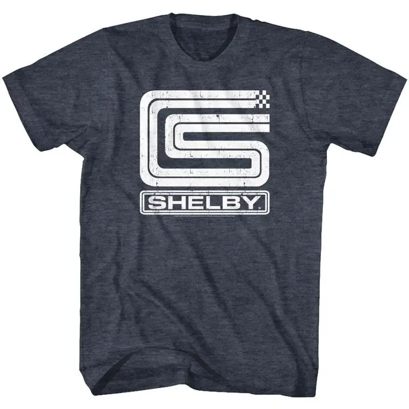 Carroll Shelby Logo Heather Adult T Shirt