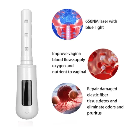 Produkty do napinania energicznego Urządzenie do terapii światłem czerwonym na zapalenie pochwy Choroby ginekologiczne Kobieca różdżka do odmładzania