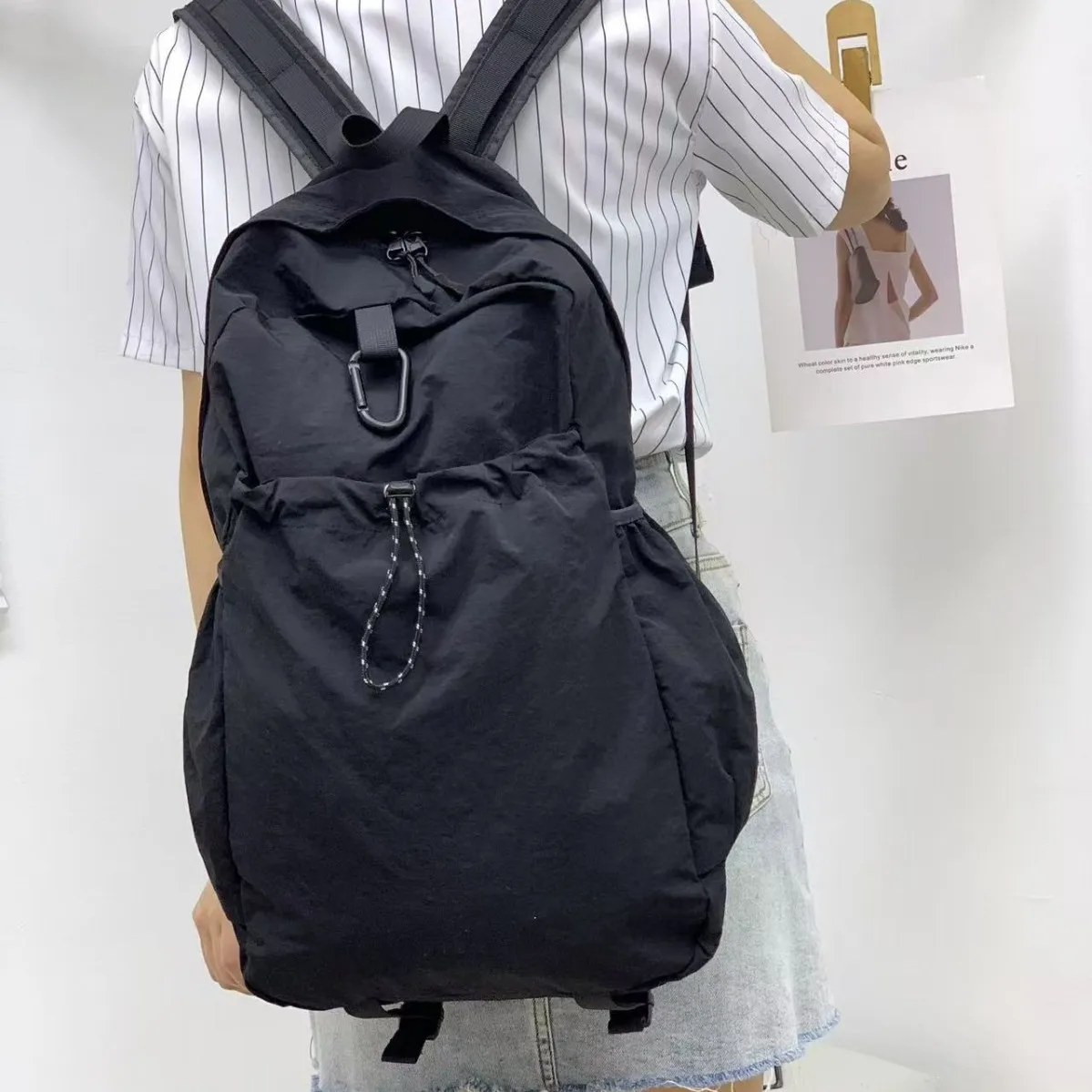 

2026 Ежедневный многофункциональный рюкзак из нейлоновой ткани большой вместимости для женщин