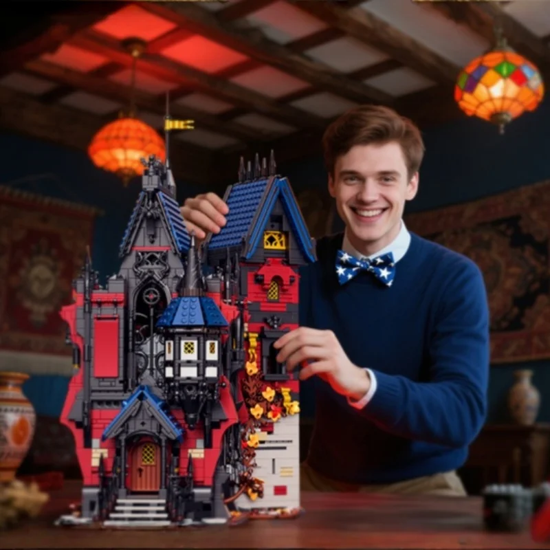 

3540+PCS Vampire Castle Building Set | DIY Gothic Horror Castle Building Set | Desktop Decor | Halloween and Christmas Gift