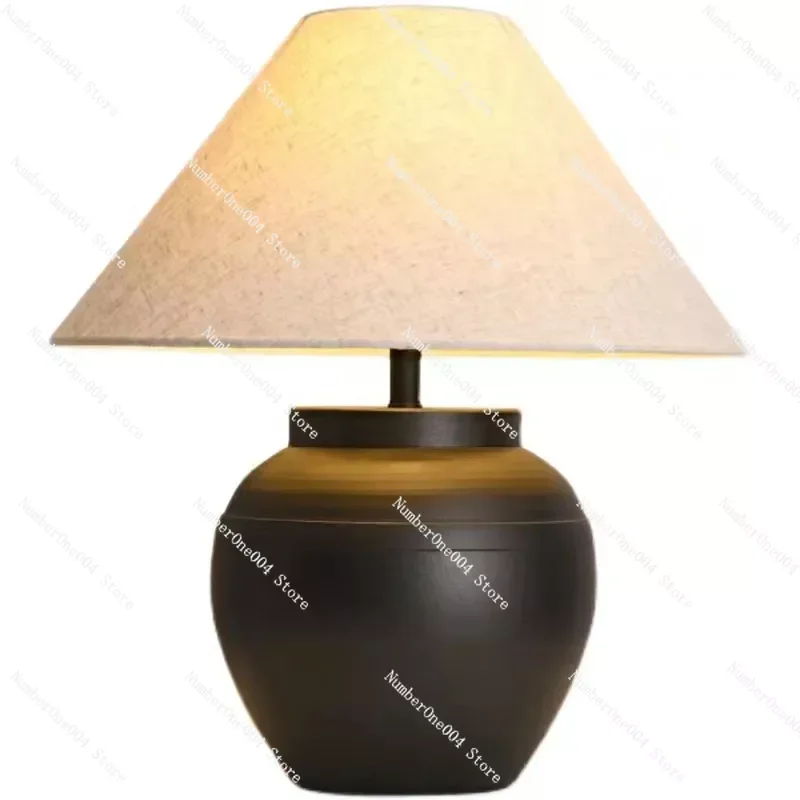 

Wabi sabi typhoon lamps ceramic cloth lamps designers lamps poor wind retro living room lamp natural wind simple wind