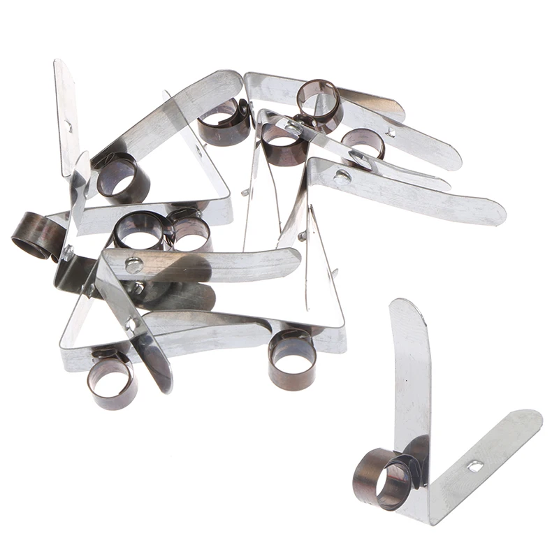 

10Pcs Carbon Brush Holder 7mm Dia Constant Force Spring Clip Assemblies 8x10mm