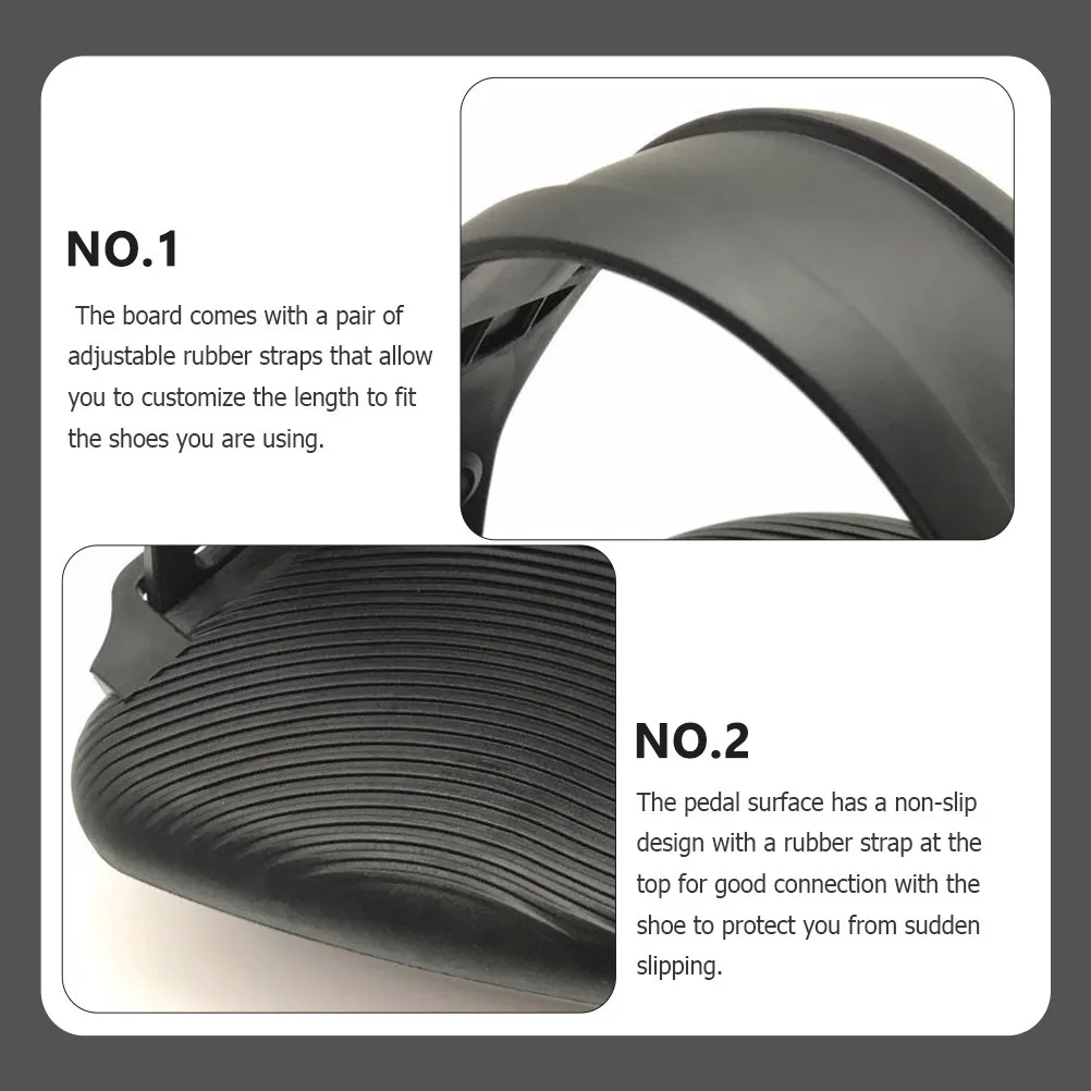 

1Pair Bike Pedals Replacement Durable Non-Slip Adjustable Rubber Strap Mountain Road Exercise Outdoor Cycling Parts Accessories