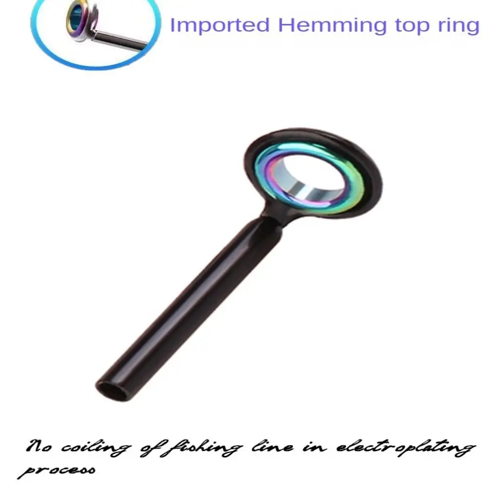 Stainless Steel Fishing Rod Guide New O Ring 0.7mm-1.6mm Eye Ceramic Ring fishing Oval Tip Repair Kit DIY image 4