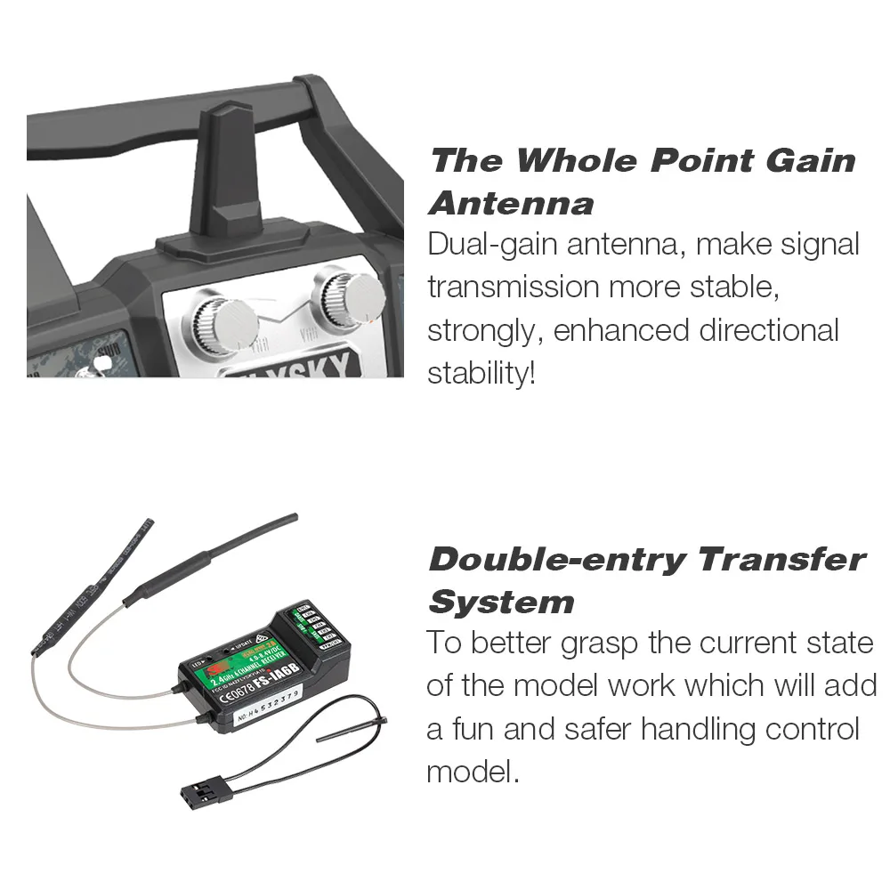 Flysky FS-i6X 2.4GHz 10CH AFHDS 2A RC Transmitter with FS-iA6B Receiver for RC Drone Airplane Helicopter