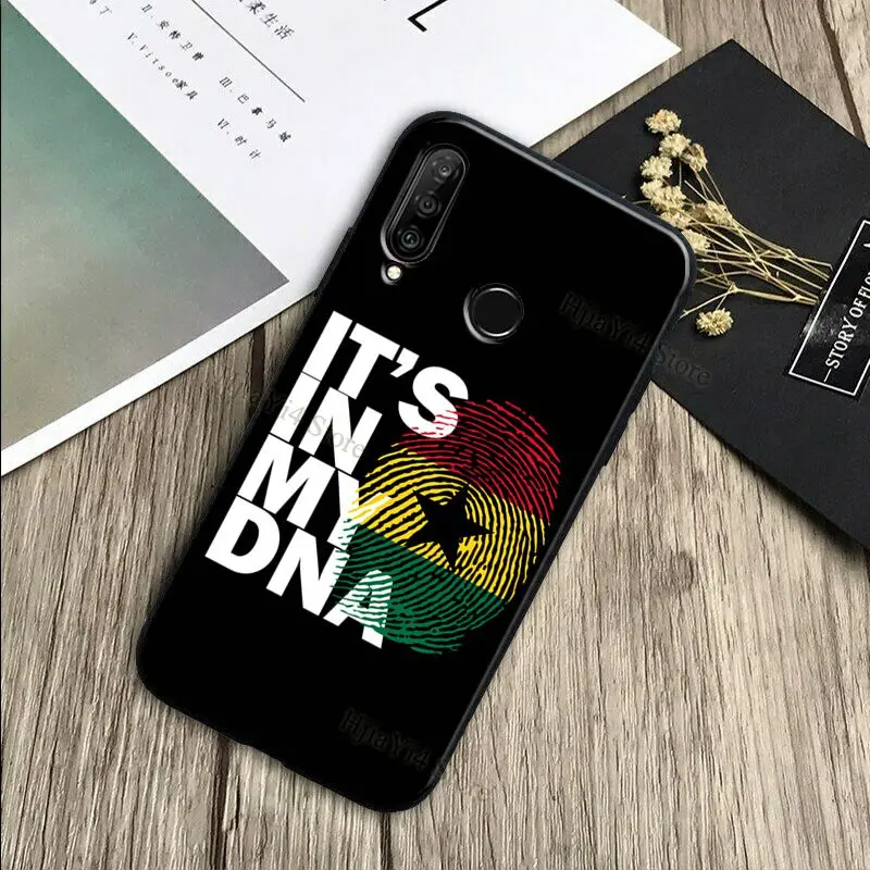 Ghana Flag Case For Huawei P20 Lite P40 P30 Pro Mate 20 Lite P Smart 2019 Z Nova 5T Honor 50 10i 8X 9X