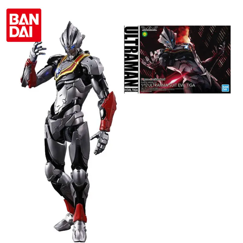 

Bandai Original 1/12 Figure-rise Standard Ultraman Suit Evil Tiga Action Figure Model Kids Assembled Toy Robot Model Doll Gifts