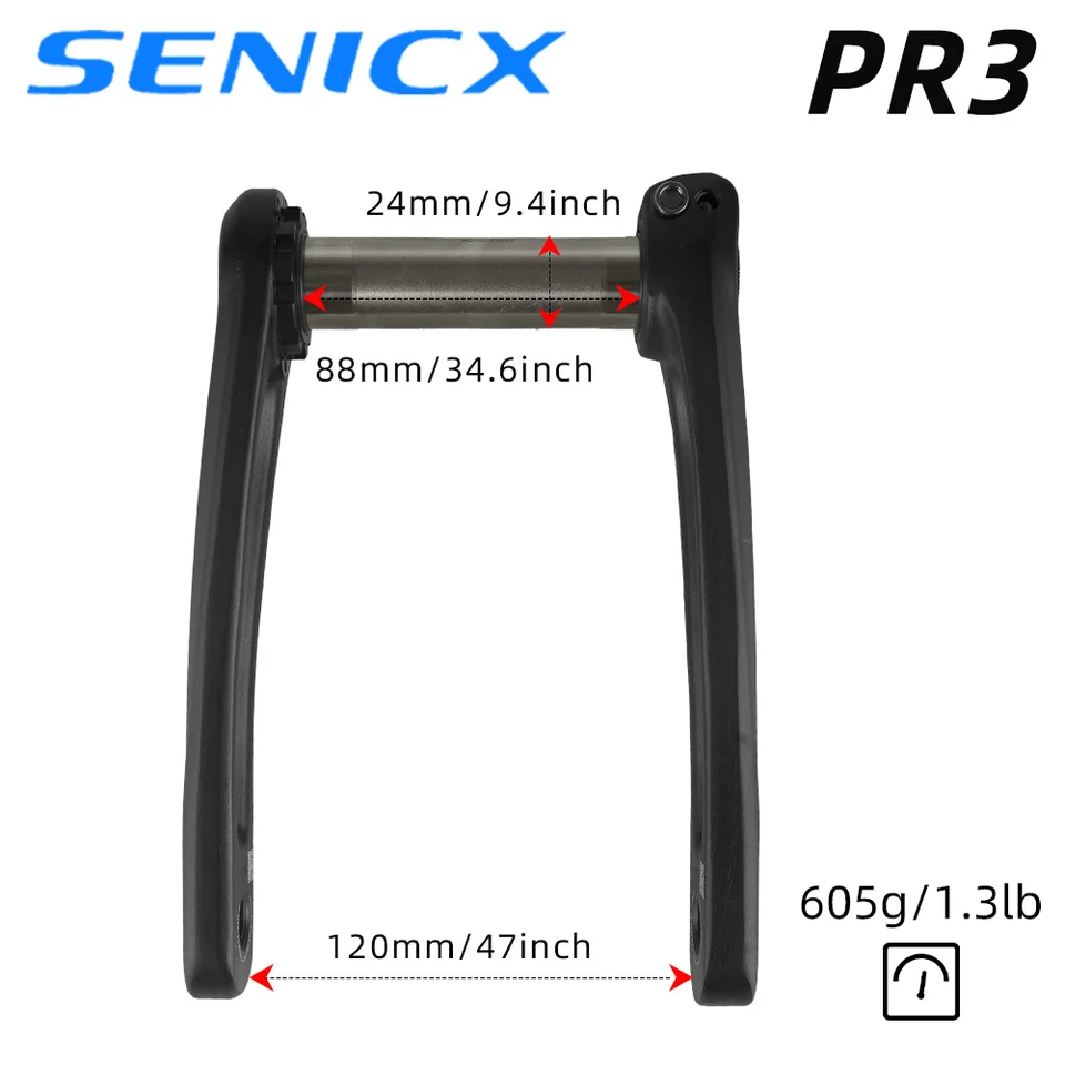 Senicx PR3高品質道路自転車クランクセット165/170/172.5/175