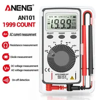 ANENG AN101 Mini Digital Multimeter Pocket Test DC/AC Voltage Current ohm diodet testers Test Tools