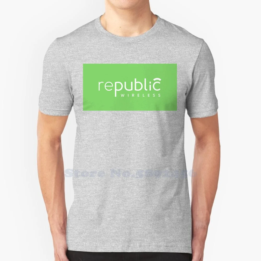 Republic Wireless Logo High-quality T Shirts Fashion T-shirt New 100% Cotton Tee