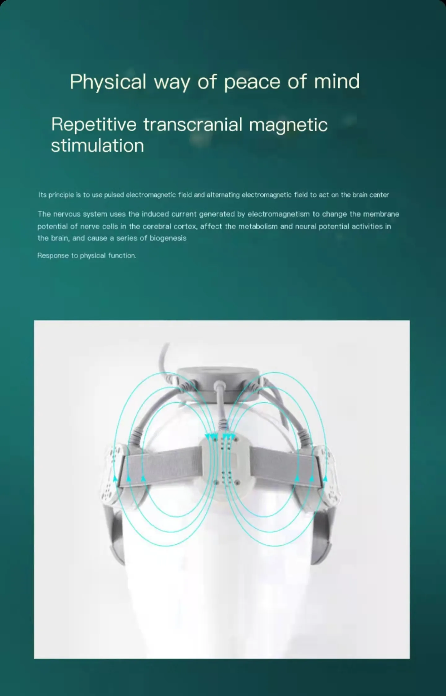 Transcranial Magnetic Stimulation for Stroke,adult and Children Insomnia Anxiety Depression Autism Brain Therapy Apparatus