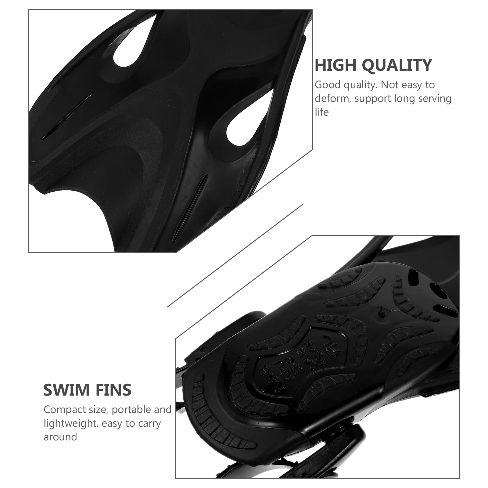 

1 Pair Adjustable Unisex Short Swim Soft Portable Lightweight Travel Diving Snorkeling Flippers Swimming