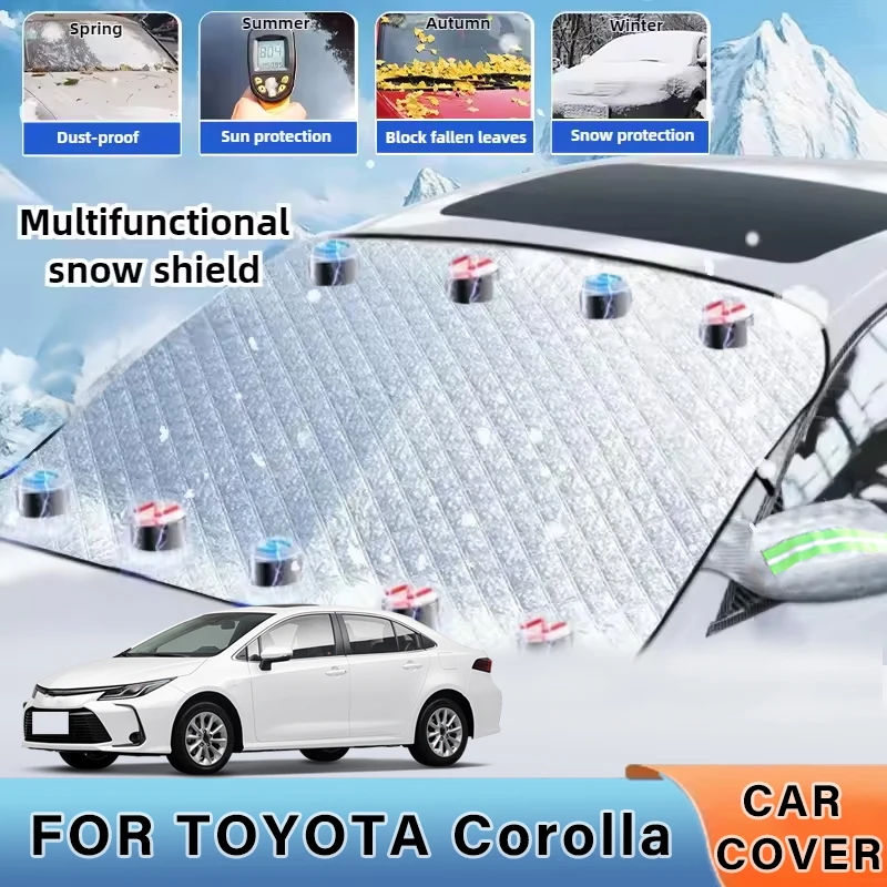 

Thickened Car Now Sunshade Windshield Cover With 5/9 Magnets UV Protection Anti Snow Sunlight For TOYOTA Corolla