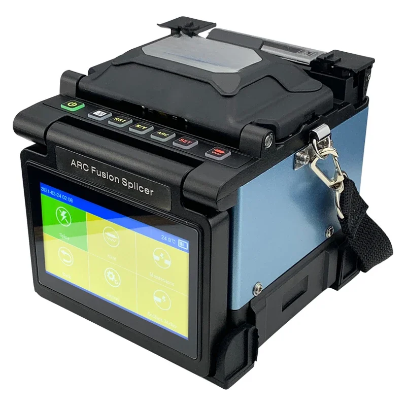 Full Automatic Touch Operate Fast A33 Splicing Machine Optic Fibre 6 Motor   Fusion Splicer 