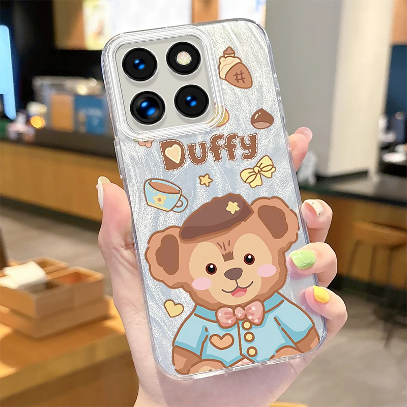 Cute Disney LinaBell Reflective Case for Xiaomi 13T Pro 11 Lite 11i POCO X6 X5 X3 NFC M6 5G M4 M3 M2 F6 F5 F3 C61 4G Hard Cover