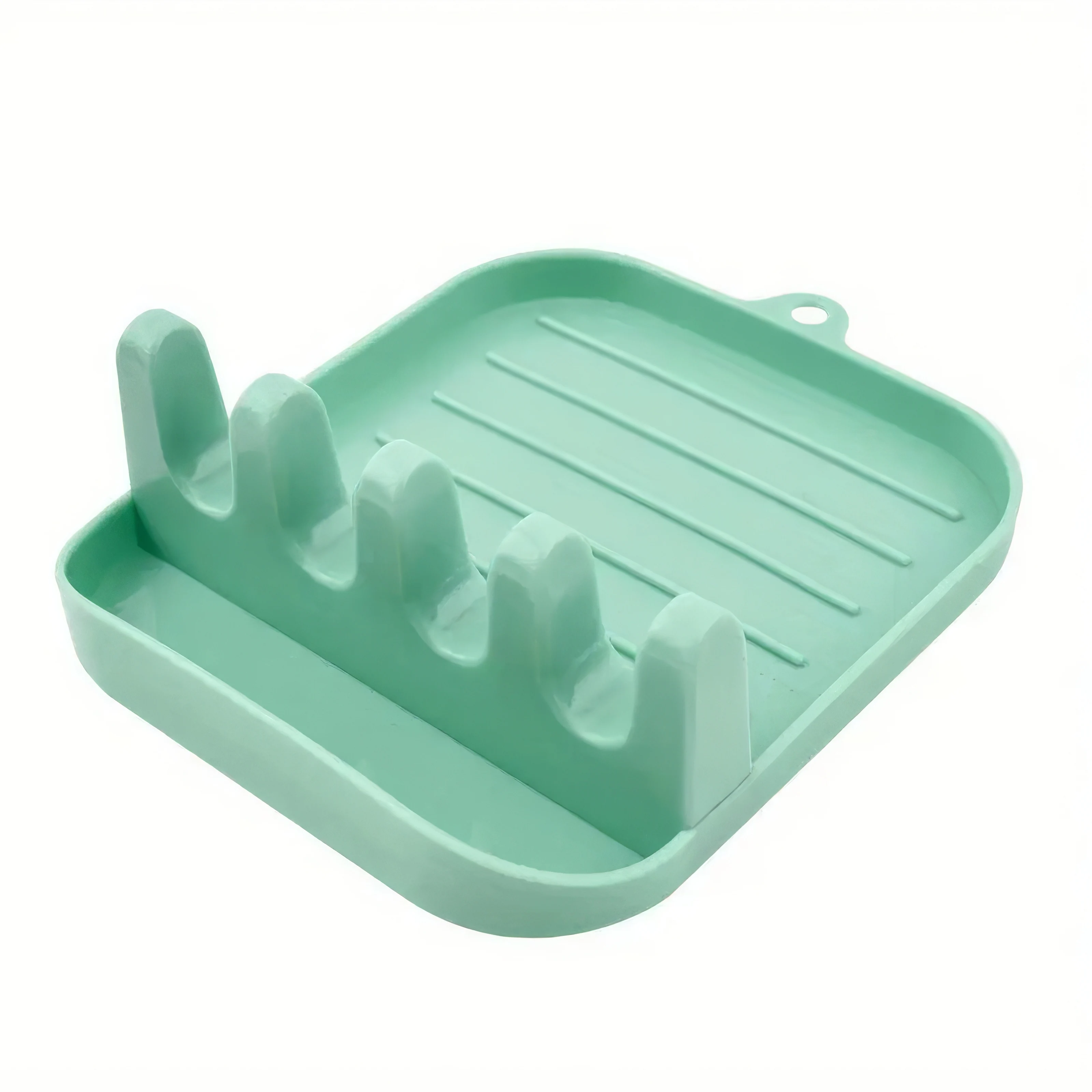 1 Green Cutlery Rack, Kitchen Drain Rack, Suitable for Organizing Kitchen Chopsticks and Cookware - Detail 1