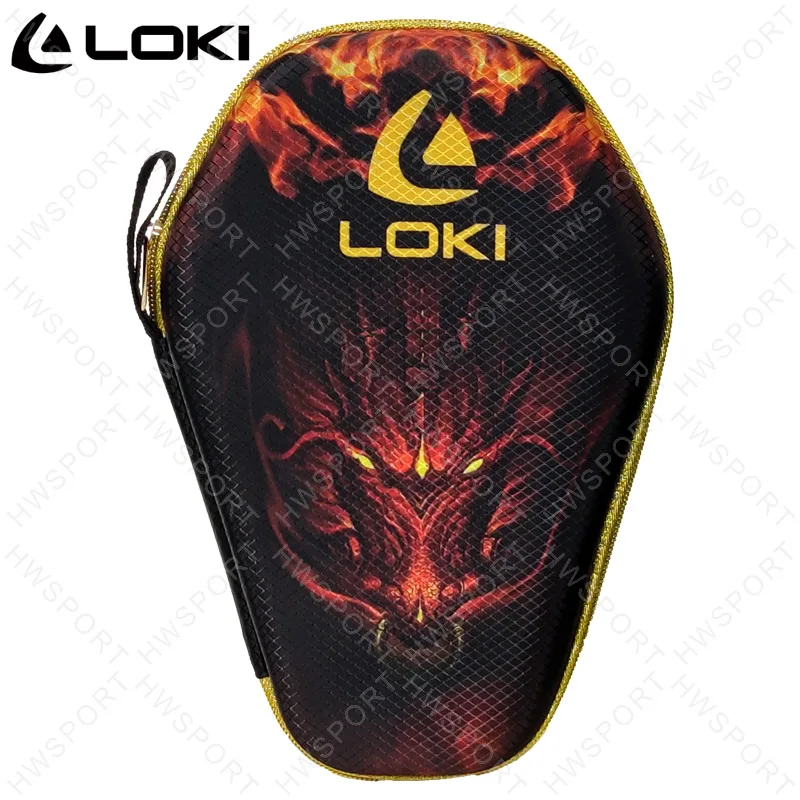 LOKI Custodia per racchetta da ping pong Modello drago Custodia protettiva portatile per racchetta da ping pong Custodia rigida