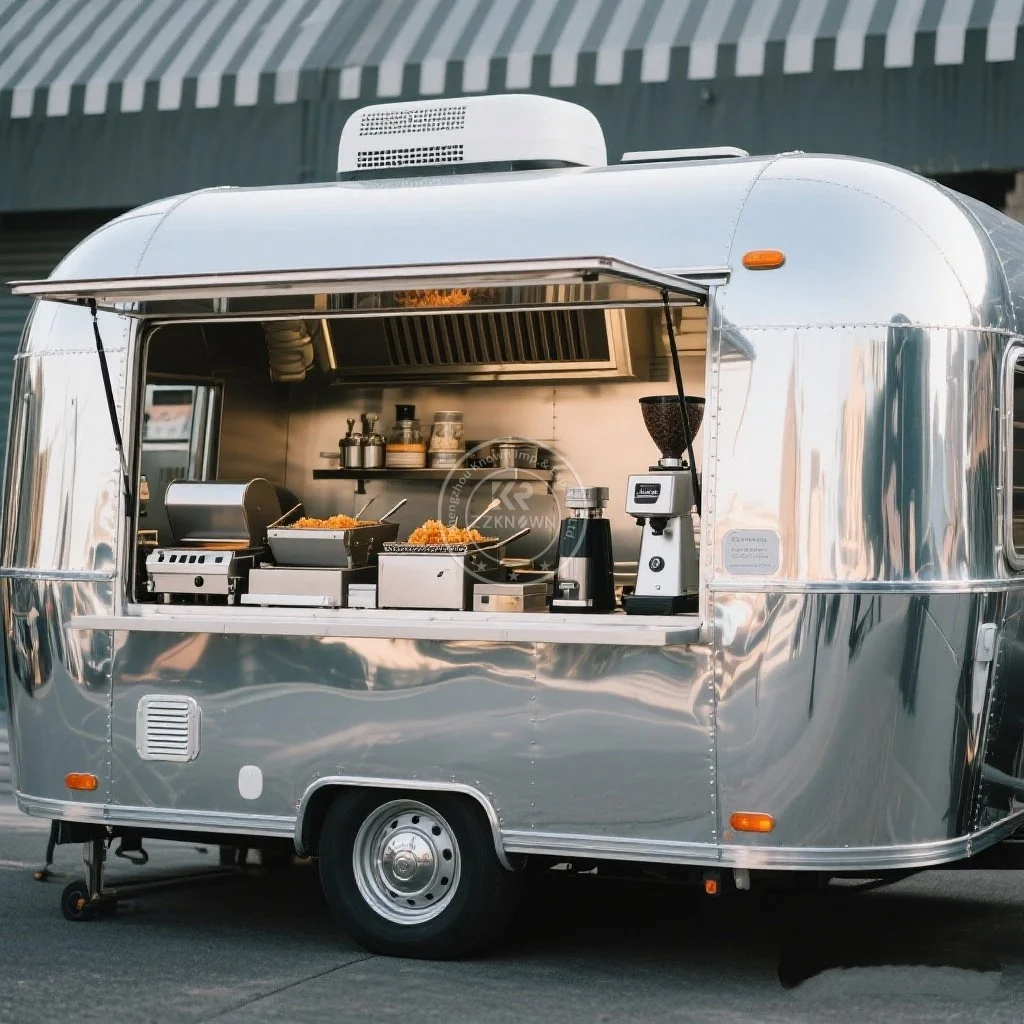 

Современный стиль Food Truck Индивидуальный прицеп для еды с полным кухонным оборудованием Уличная тележка для мороженого Прицеп для общественного питания на продажу