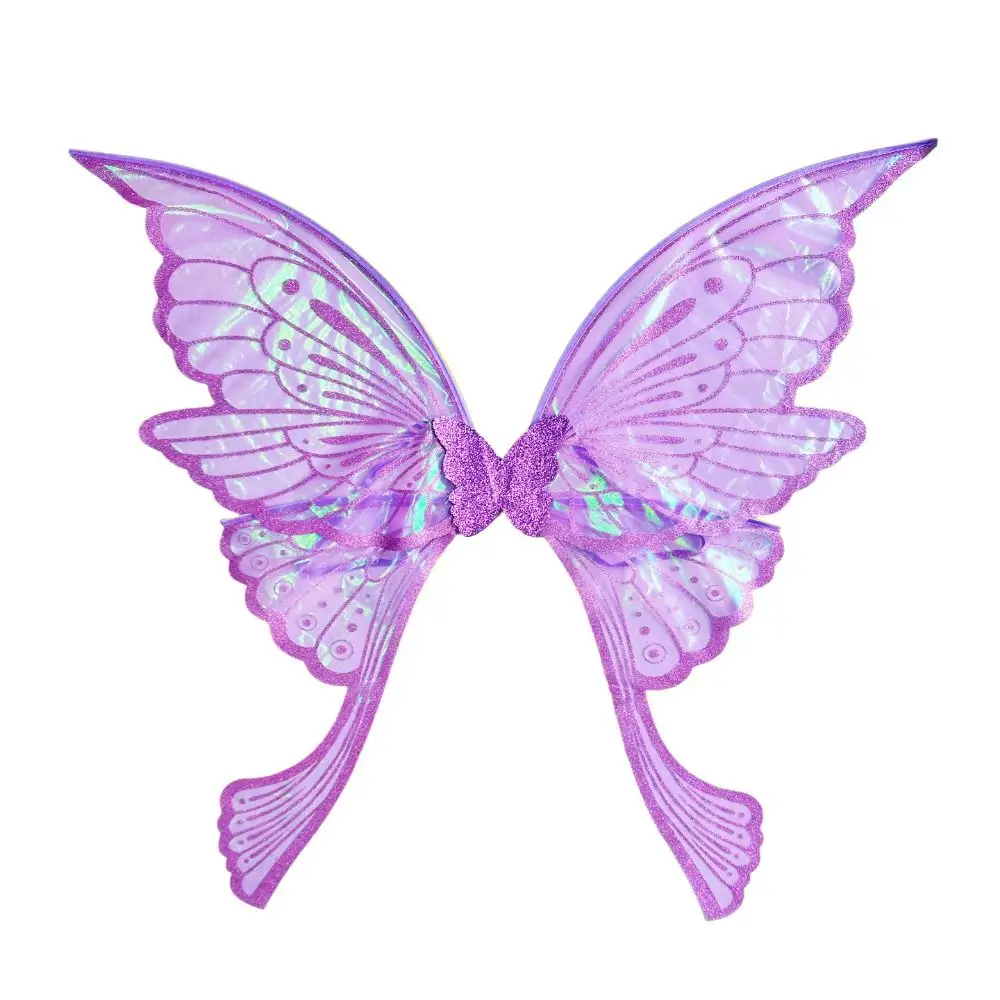 Fantasy Lightweight Fairy Wings Sparkling Phoenix Tail Butterfly Sparkling Angel Wings Organza Colorful Dress Up Wings Halloween