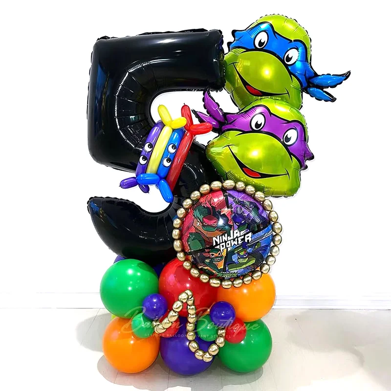 Beliebtes TMNT Ninja Turtles Ballon-Deko-Set Ballongirlande Bogen-Kit für Jungen Geburtstagsparty Babyparty Partyzubehör