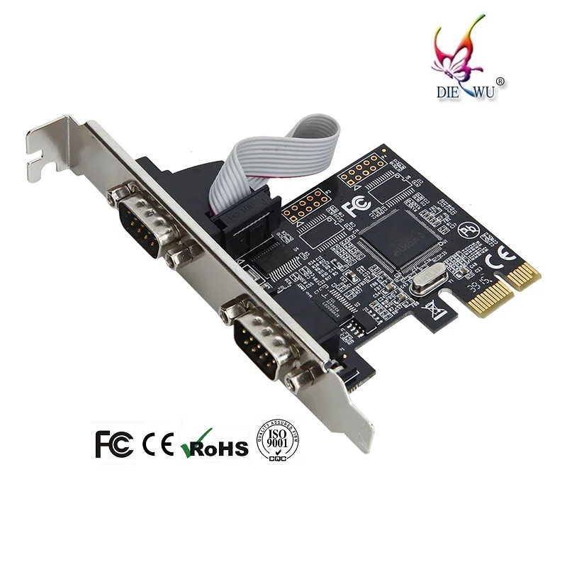 2PCS PCIe-2개의 직렬 포트 카드 O/I 카드 AX9900 칩