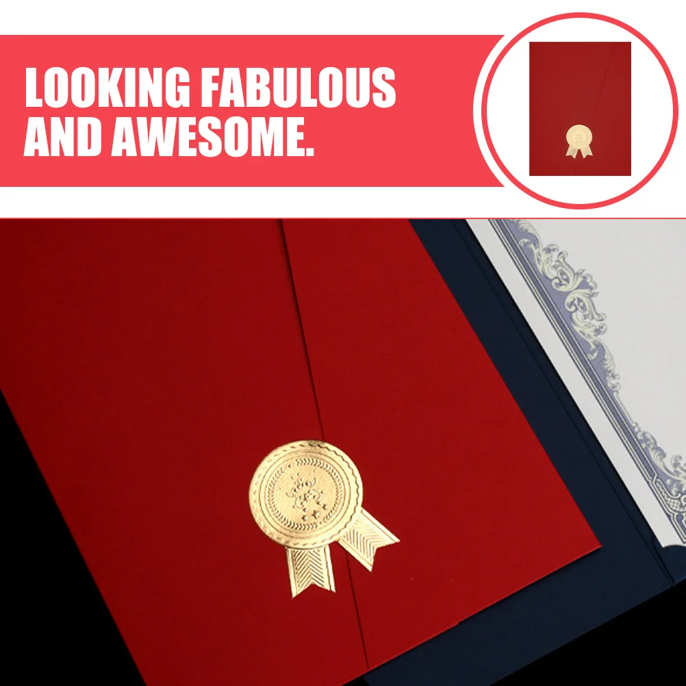 

Sturdy Paper Diploma Cover Certificate Protector Award Frame Document Envelope Presentation Folder File Storage for Graduation