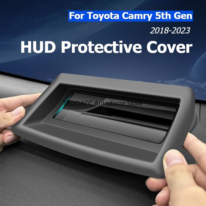 

For Toyota Camry 5th Gen 2018-2023 HUD Protective Cover Arc Curved Head-Up Display Dust Cover Frame Interior Upgrade Accessories