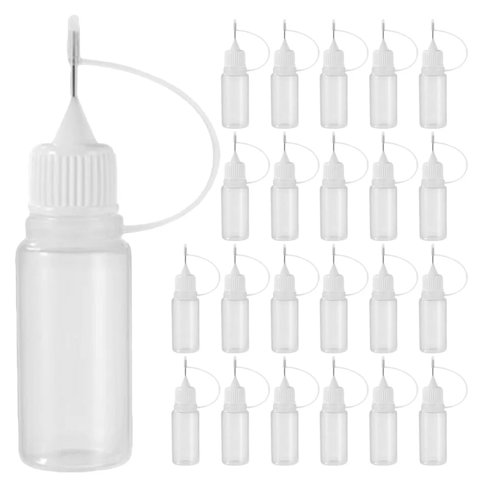 30 Pcs Bottled Squeeze Bottles Machine Oil Containers Glue Liquid Tip Mini with Pointed Nozzle for