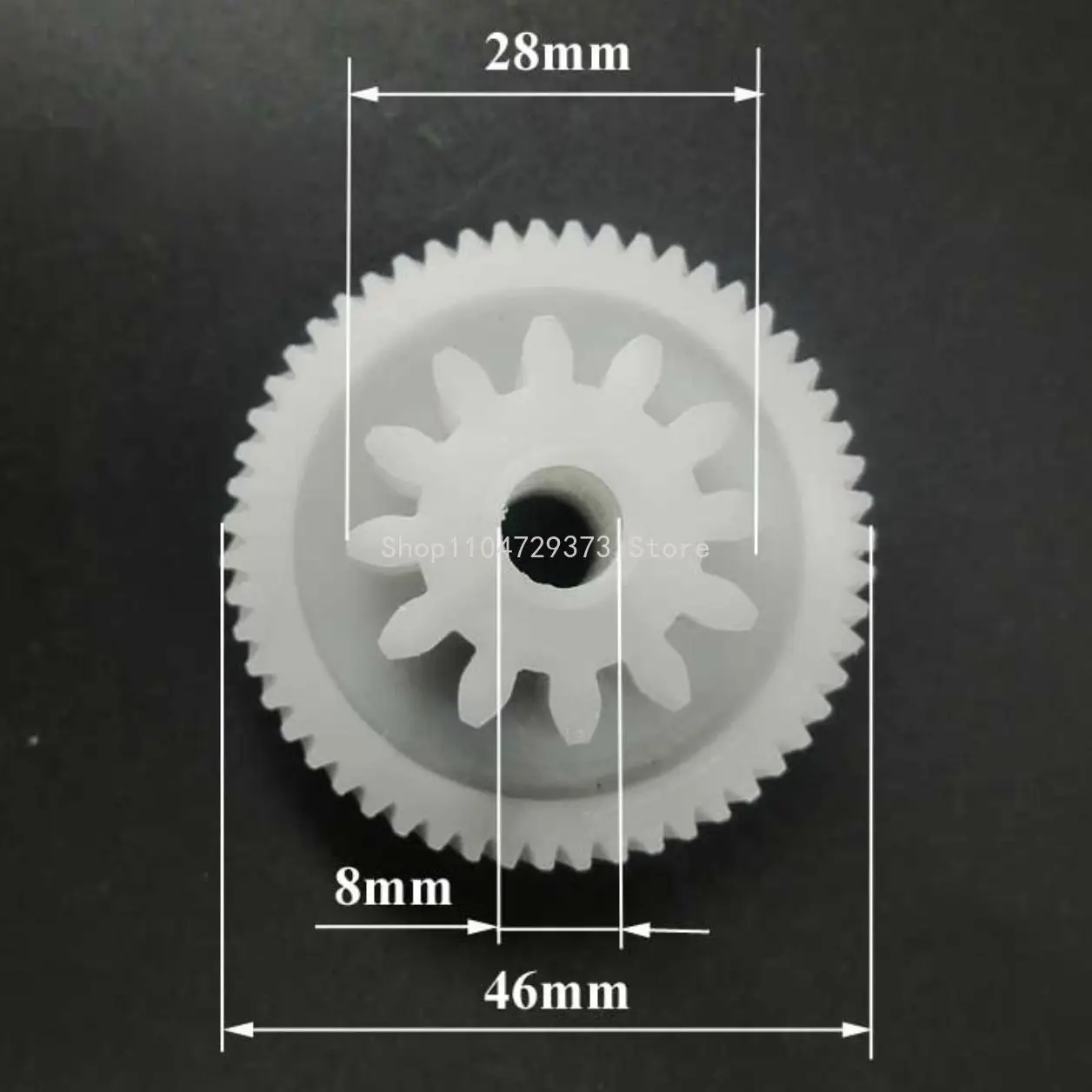 1pc 12/55 dentes moedor de carne engrenagem de plástico D-46/28mm reparação moedor de carne engrenagem acessórios de substituição