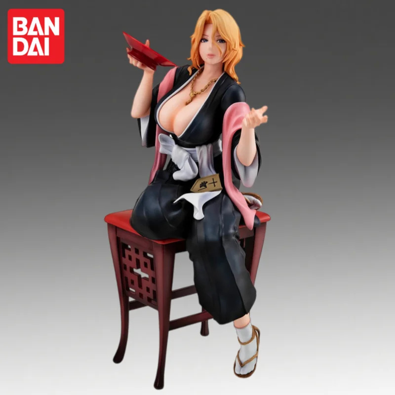 

In Stock Bandai Original Megahouse Bleach Matsumoto Rangiku Action Figure Model Doll Brand New Boxed Toys Model Garage