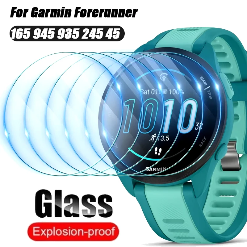 Tempered Glass For Garmin Forerunner 165 945 935 245 45 Watch HD Clear Screen Protector Film For Garmin Forerunner 165 Glass