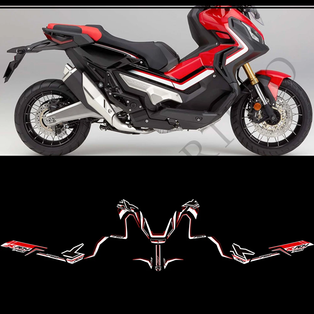 X ADV750 Adesivi per carenatura Decorazione del corpo Decalcomanie Adesivo moto Adesivo in PVC antigraffio per Honda XADV 750 X-ADV 750 2016