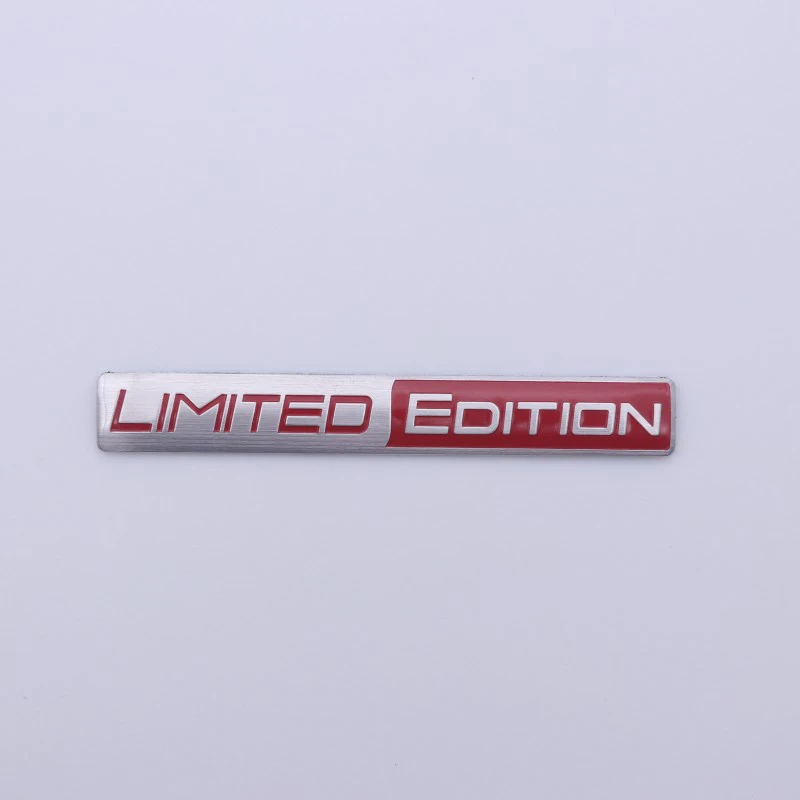 Car Styling 3D Metal Limited Edition Logo Car Front Grill Emblem Side Fender Rear Trunk Badge Sticker For Universal Cars Decor