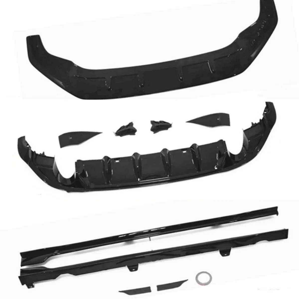 

For Volkswagen vw Golf 7.5th Modified Front Rear Lip Shovel Side Skirt Assembly Auto Accessories