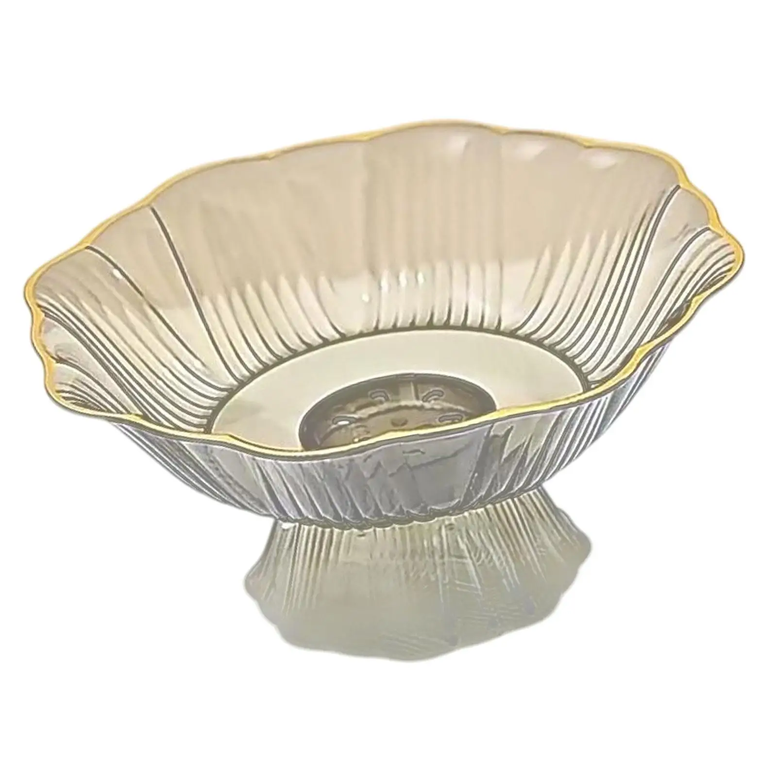 Fruit Bowl Key Bowl Round Multipurpose Snack Candy Plate Dish Dessert Display Plate Fruit Holder for Kitchen Entryway Decor