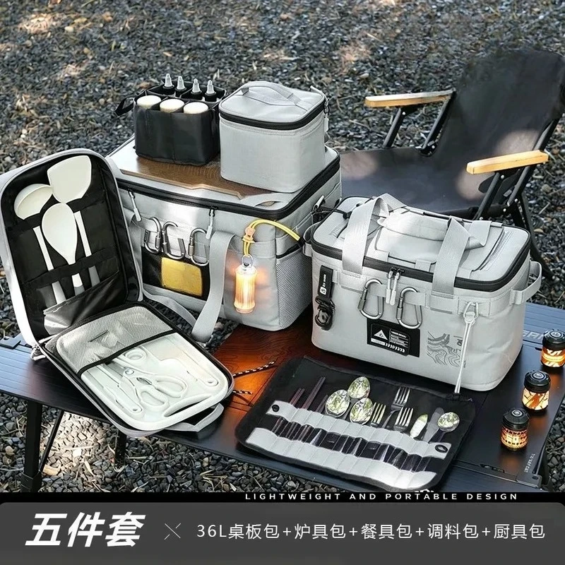 For Kitchenware Outdoor Storage Bag Large Capacity Folding Tactical Field Camping Equipment Stove Bag Portable Gear Organizer