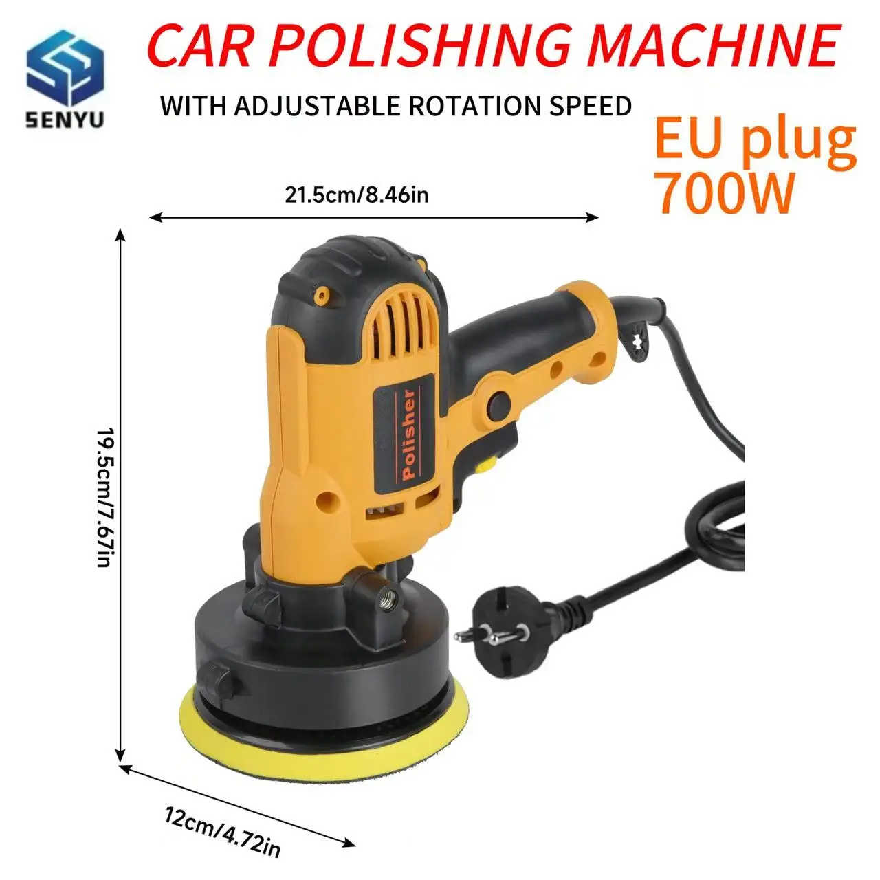 

Electric Car Polisher Car Beauty Waxing Machine Adjustable Speed Sanding Waxing Kit Automotive Polishing Scratch Repair Tools